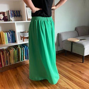 Modcloth Pink Martini Kelly Green Maxi Skirt